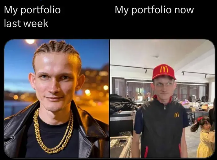 My Crypto Portfolio last week vs now