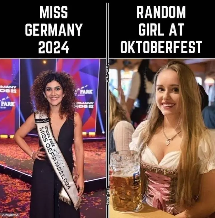 Miss Germany 2024 vs Random Girl At Oktoberfest