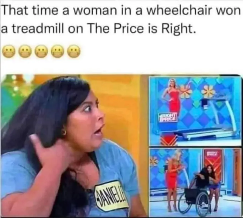 That time a woman in a wheelchair won a treadmill on The Price is Right!