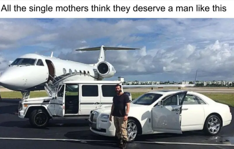 All single mothers think they deserve a man like this: Private Jet, Nice Cars, Rich